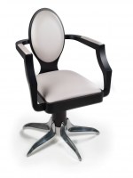 Sillon de peluquería Louis VIII estructura negra - base Mr. Ray